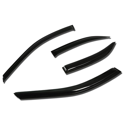 D-Motoring - Wind Deflectors - W/ 3M Adhesive Tape - Smoked - Acrylic - 4 Pcs - 02-06 Toyota Camry - 1
