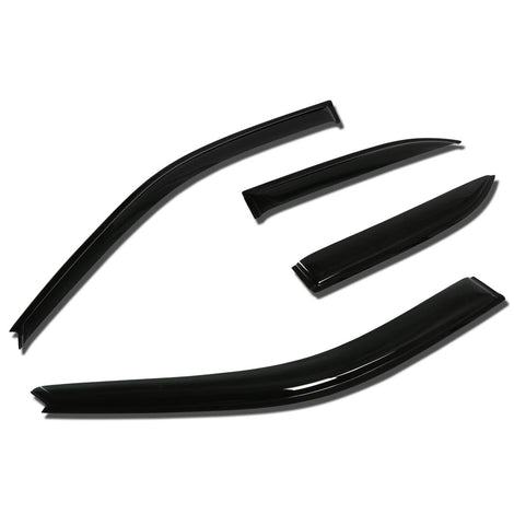 D-Motoring - Wind Deflectors - W/ 3M Adhesive Tape - Smoked - Acrylic - 4 Pcs - 97-01 Toyota Camry - 1