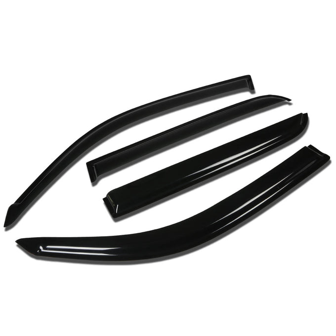 D-Motoring - Wind Deflectors - W/ 3M Adhesive Tape - Smoked - Acrylic - 4 Pcs - 01-07 Toyota Sequoia - 1