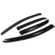 D-Motoring - Wind Deflectors - W/ 3M Adhesive Tape - Smoked - Acrylic - 4 Pcs - 07-11 Toyota Yaris 4-Door - 1