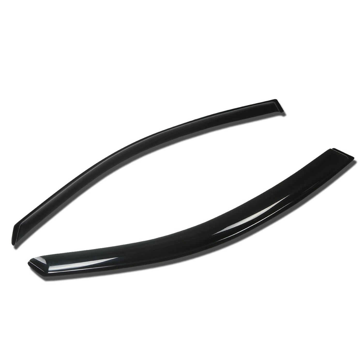 D-Motoring - Wind Deflectors - W/ 3M Adhesive Tape - Smoked - Acrylic - 2 Pcs - 00-06 Ford Focus ZX3 Hatchback - 1