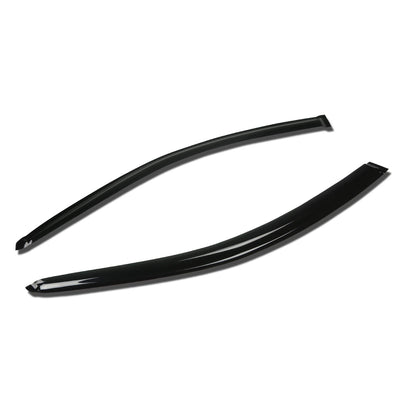D-Motoring - Wind Deflectors - W/ 3M Adhesive Tape - Smoked - Acrylic - 2 Pcs - 01-05 Honda Civic 2-Door - 1