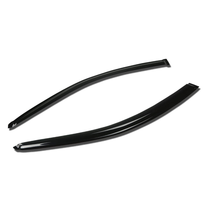 D-Motoring - Wind Deflectors - W/ 3M Adhesive Tape - Smoked - Acrylic - 2 Pcs - 01-05 Honda Civic 2-Door - 1
