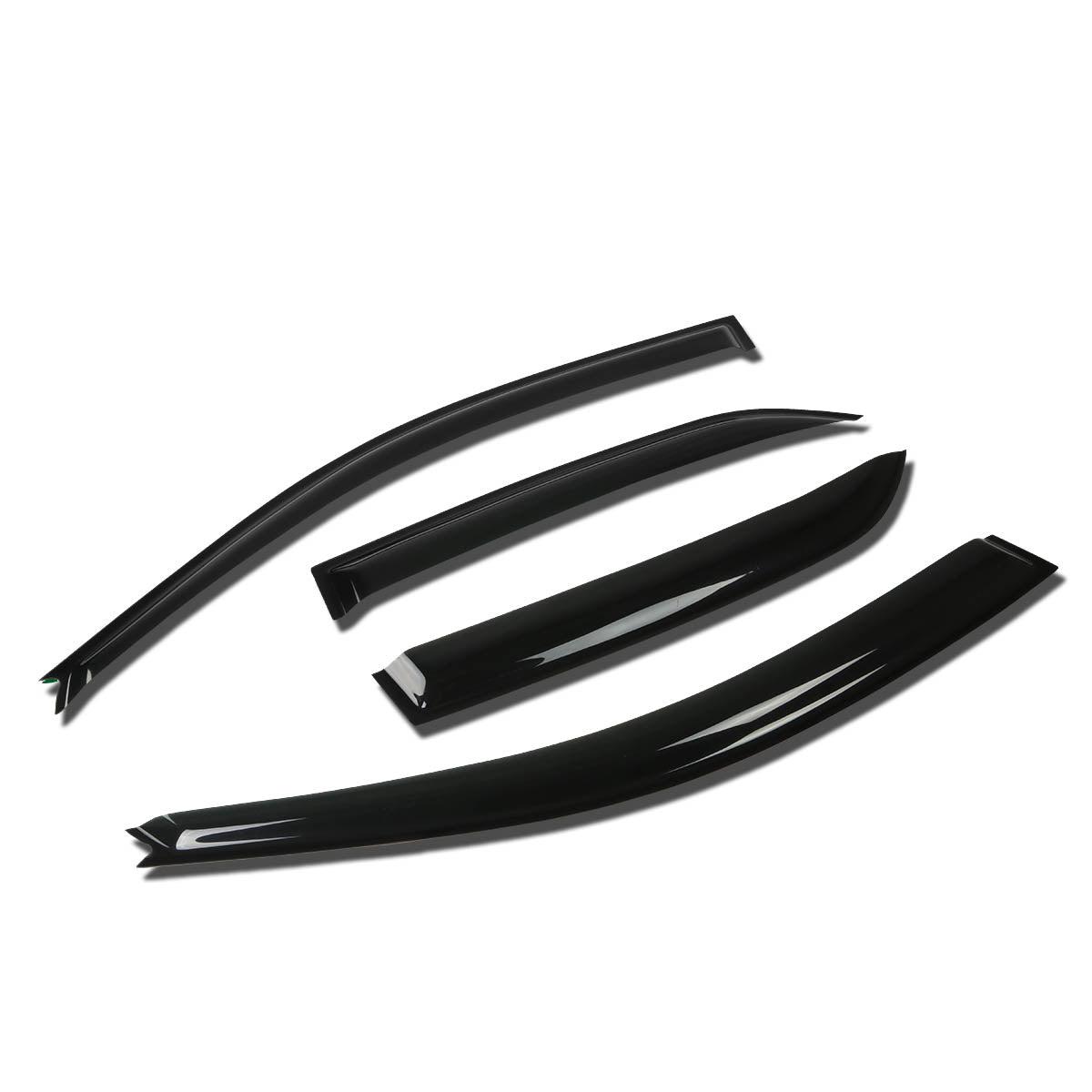 D-Motoring - Wind Deflectors - W/ 3M Adhesive Tape - Smoked - Acrylic - 4 Pcs - 02-07 Mitsibishi Lancer - 1