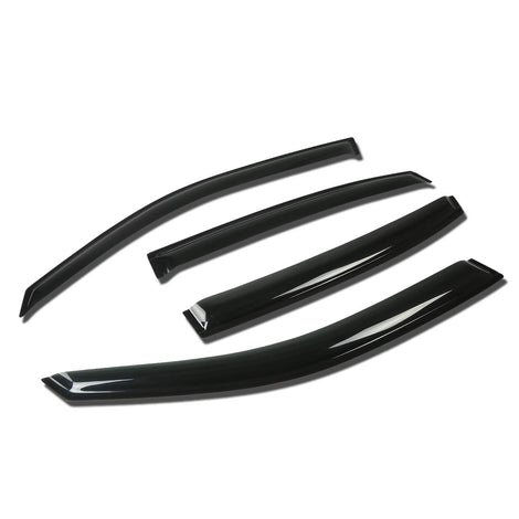 D-Motoring - Wind Deflectors - W/ 3M Adhesive Tape - Smoked - Acrylic - 4 Pcs - 00-05 Chevrolet Impala W-Body - 1