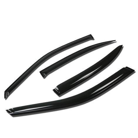 D-Motoring - Wind Deflectors - W/ 3M Adhesive Tape - Smoked - Acrylic - 4 Pcs - 00-03 Nissan Maxima - 1
