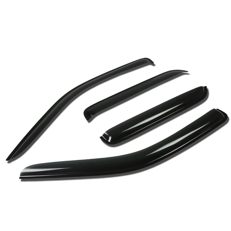 D-Motoring - Wind Deflectors - W/ 3M Adhesive Tape - Smoked - Acrylic - 4 Pcs - Ford Escape / Mazda Trubute / Mercury Mariner - 1