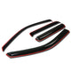 D-Motoring - Wind Deflectors - W/ 3M Adhesive Tape - Smoked - Acrylic - 4 Pcs - Chevrolet Colorado / GMC Canyon - 1