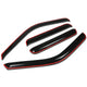D-Motoring - Wind Deflectors - W/ 3M Adhesive Tape - Smoked - Acrylic - 4 Pcs - Ford F-250 / 350 / 450 / 550 Super Duty Super Crew Cab - 1