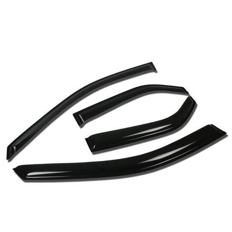 D-Motoring - Wind Deflectors - W/ 3M Adhesive Tape - Smoked - Acrylic - 4 Pcs - 03-07 Cadillac CTS - 1