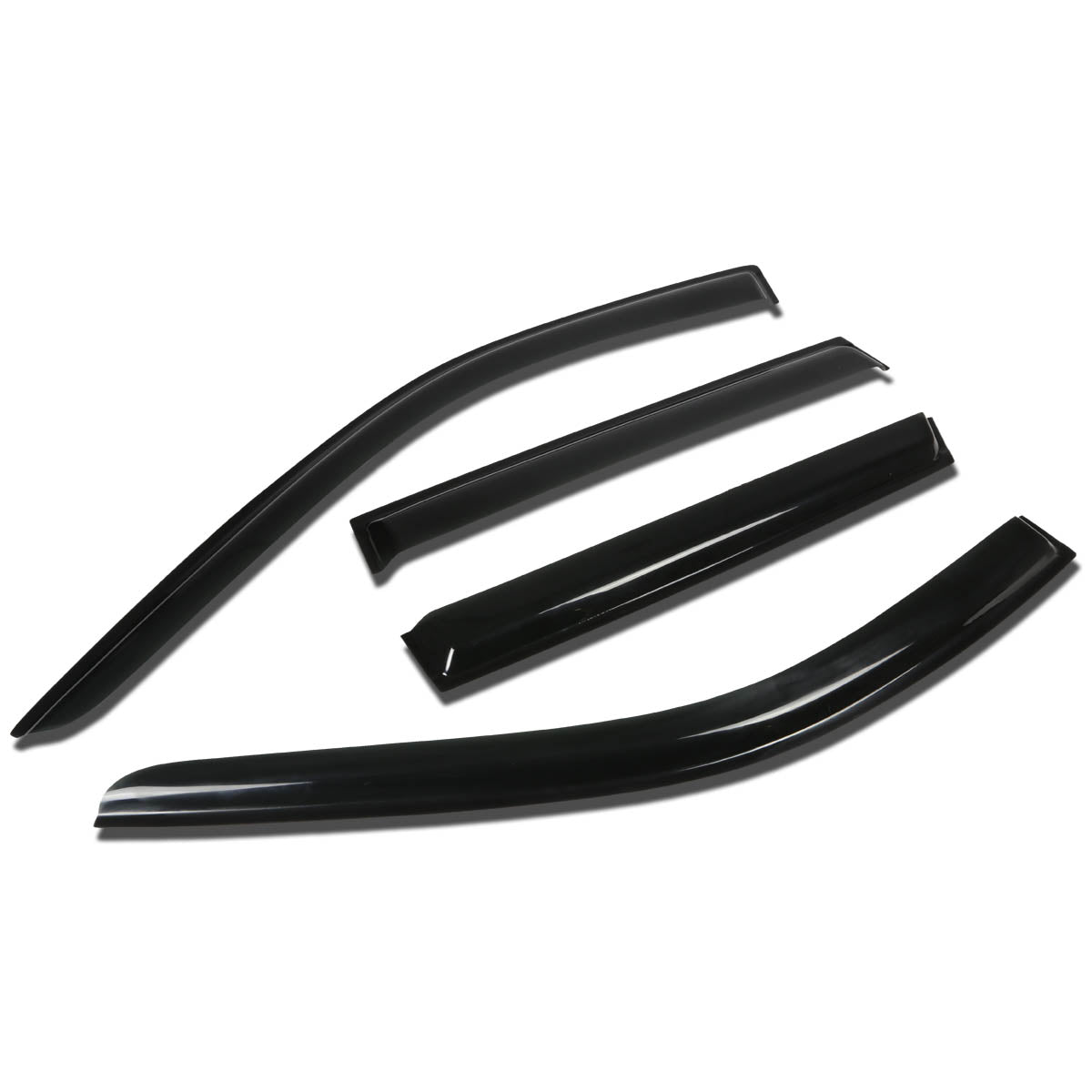 D-Motoring - Wind Deflectors - W/ 3M Adhesive Tape - Smoked - Acrylic - 4 Pcs - 11-13 Jeep Grand Cherokee - 1