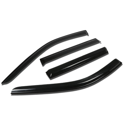 D-Motoring - Wind Deflectors - W/ 3M Adhesive Tape - Smoked - Acrylic - 4 Pcs - 11-13 Jeep Grand Cherokee - 1