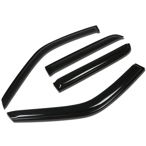 D-Motoring - Wind Deflectors - W/ 3M Adhesive Tape - Smoked - Acrylic - 4 Pcs - 97-01 Honda CR-V - 1