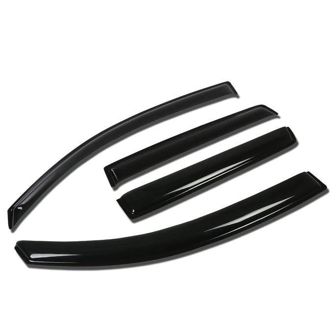 D-Motoring - Wind Deflectors - W/ 3M Adhesive Tape - Smoked - Acrylic - 4 Pcs - 05-11 Mitsubishi Endeavor - 1