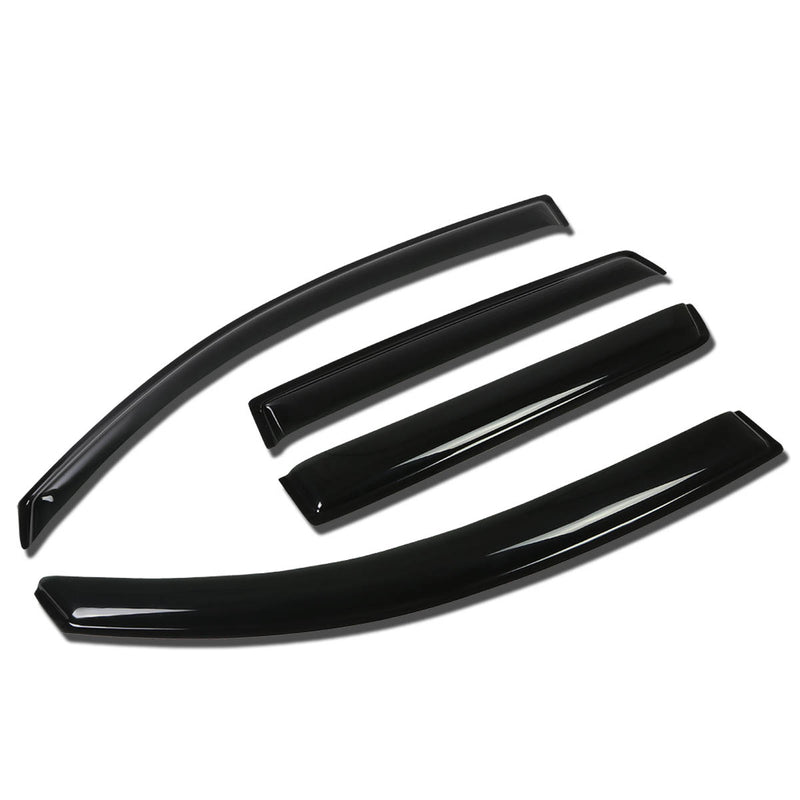 D-Motoring - Wind Deflectors - W/ 3M Adhesive Tape - Smoked - Acrylic - 4 Pcs - 05-11 Mitsubishi Endeavor - 1