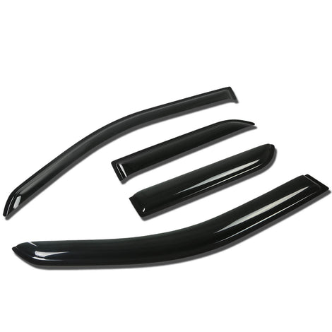 D-Motoring - Wind Deflectors - W/ 3M Adhesive Tape - Smoked - Acrylic - 4 Pcs - 01-05 Pontiac Aztek - 1