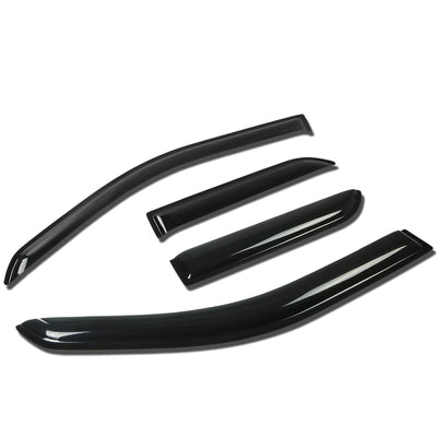 D-Motoring - Wind Deflectors - W/ 3M Adhesive Tape - Smoked - Acrylic - 4 Pcs - 01-05 Pontiac Aztek - 1