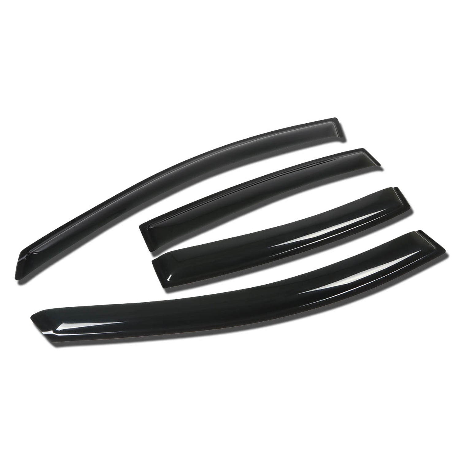 D-Motoring - Wind Deflectors - W/ 3M Adhesive Tape - Smoked - Acrylic - 4 Pcs - 08-09 Pontiac G8 - 1