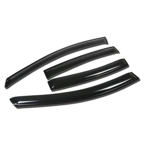 D-Motoring - Wind Deflectors - W/ 3M Adhesive Tape - Smoked - Acrylic - 4 Pcs - 08-09 Pontiac G8 - 1