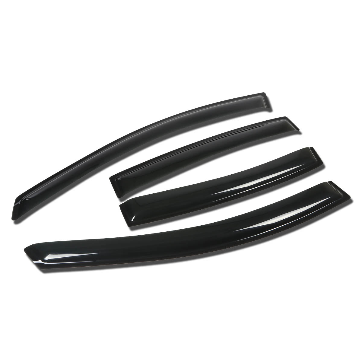 D-Motoring - Wind Deflectors - W/ 3M Adhesive Tape - Smoked - Acrylic - 4 Pcs - 08-09 Pontiac G8 - 1