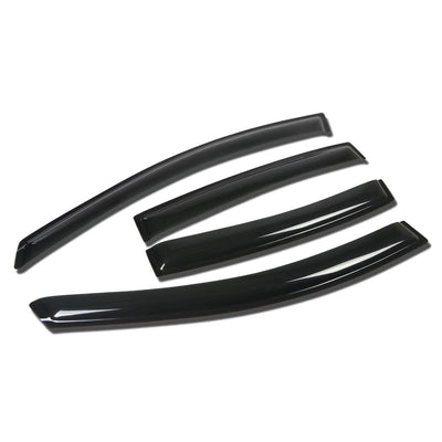 D-Motoring - Wind Deflectors - W/ 3M Adhesive Tape - Smoked - Acrylic - 4 Pcs - 08-09 Pontiac G8 - 1