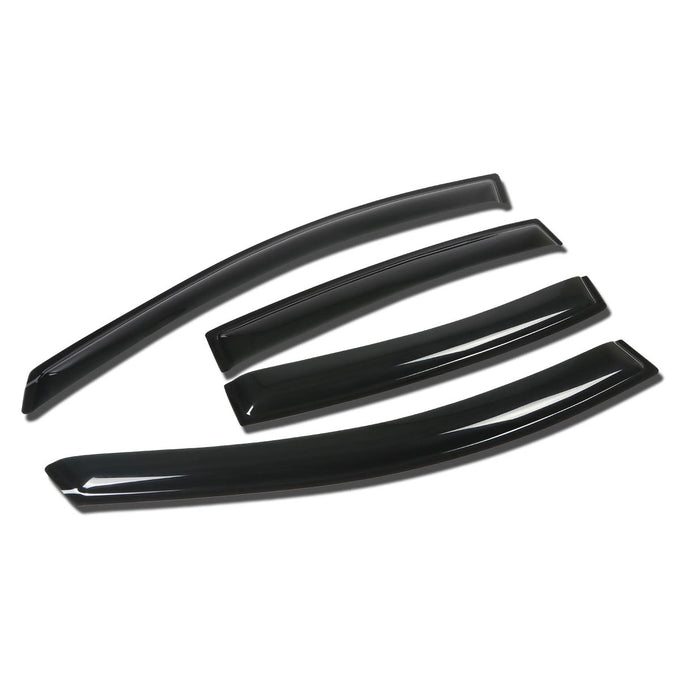 D-Motoring - Wind Deflectors - W/ 3M Adhesive Tape - Smoked - Acrylic - 4 Pcs - 08-09 Pontiac G8 - 1