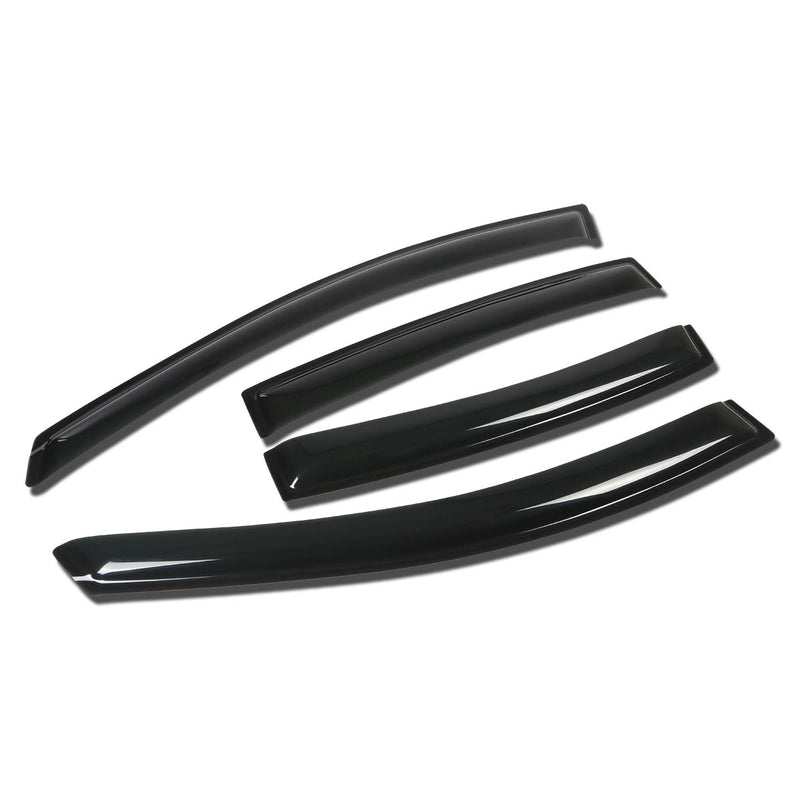 D-Motoring - Wind Deflectors - W/ 3M Adhesive Tape - Smoked - Acrylic - 4 Pcs - 08-09 Pontiac G8 - 1