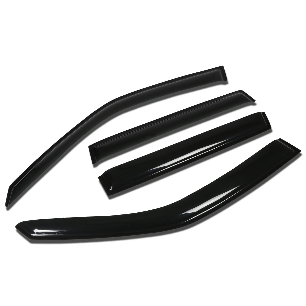 D-Motoring - Wind Deflectors - W/ 3M Adhesive Tape - Smoked - Acrylic - 4 Pcs - 08-13 Subaru Forester - 1
