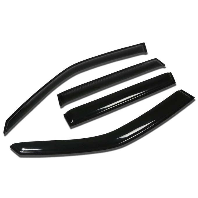 D-Motoring - Wind Deflectors - W/ 3M Adhesive Tape - Smoked - Acrylic - 4 Pcs - 08-13 Subaru Forester - 1