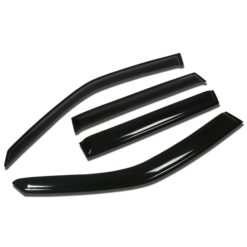 D-Motoring - Wind Deflectors - W/ 3M Adhesive Tape - Smoked - Acrylic - 4 Pcs - 08-13 Subaru Forester - 1