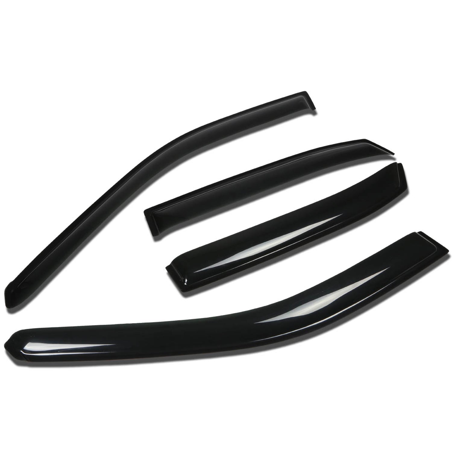 D-Motoring - Wind Deflectors - W/ 3M Adhesive Tape - Smoked - Acrylic - 4 Pcs - 00-04 Toyota Avalon 4-Door - 1