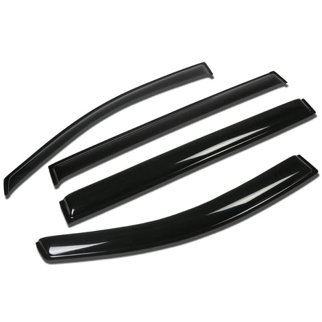 D-Motoring - Wind Deflectors - W/ 3M Adhesive Tape - Smoked - Acrylic - 4 Pcs - 11-14 Toyota Sienna - 1