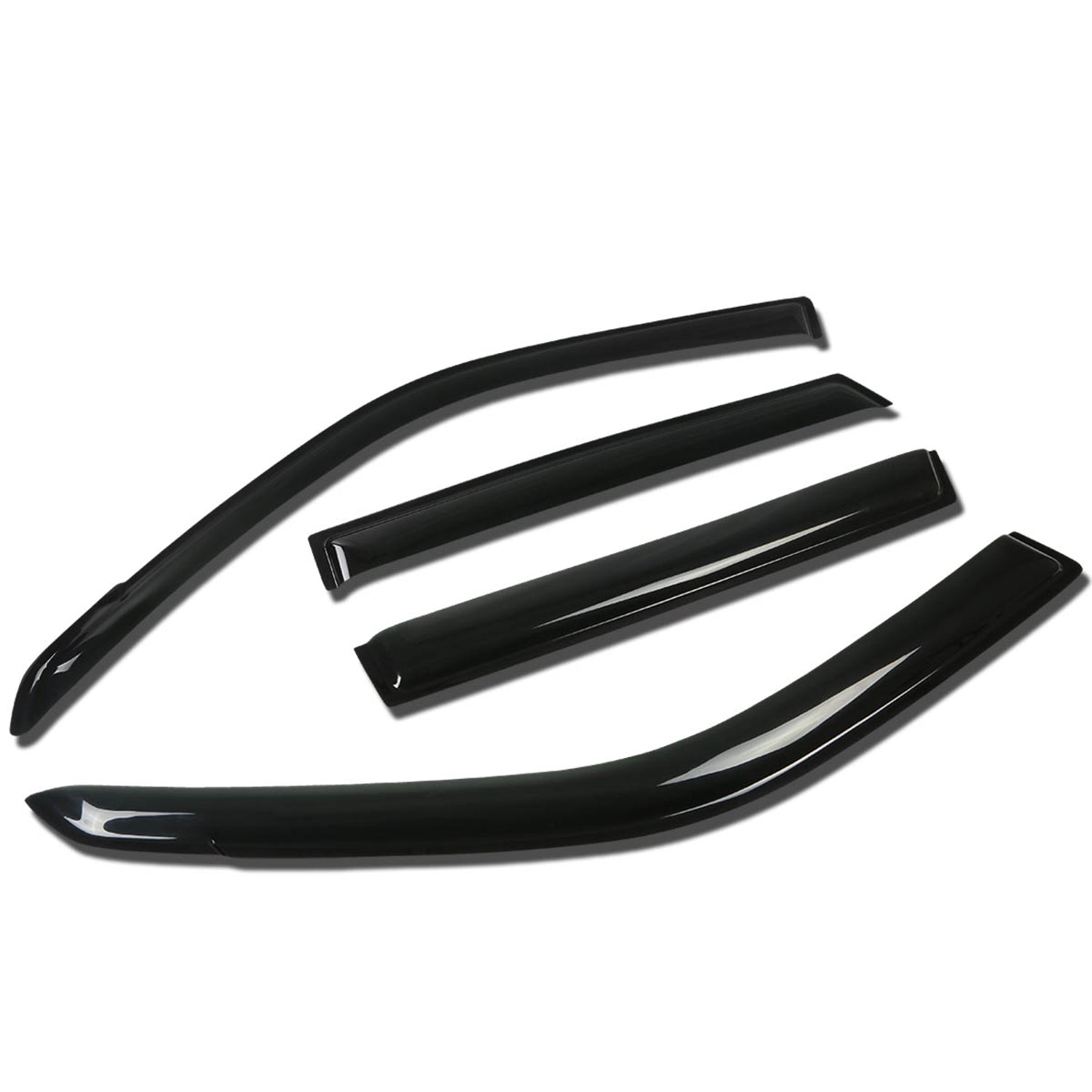 D-Motoring - Wind Deflectors - W/ 3M Adhesive Tape - Smoked - Acrylic - 4 Pcs - 06-09 Suzuki Grand Vitara
 - 1