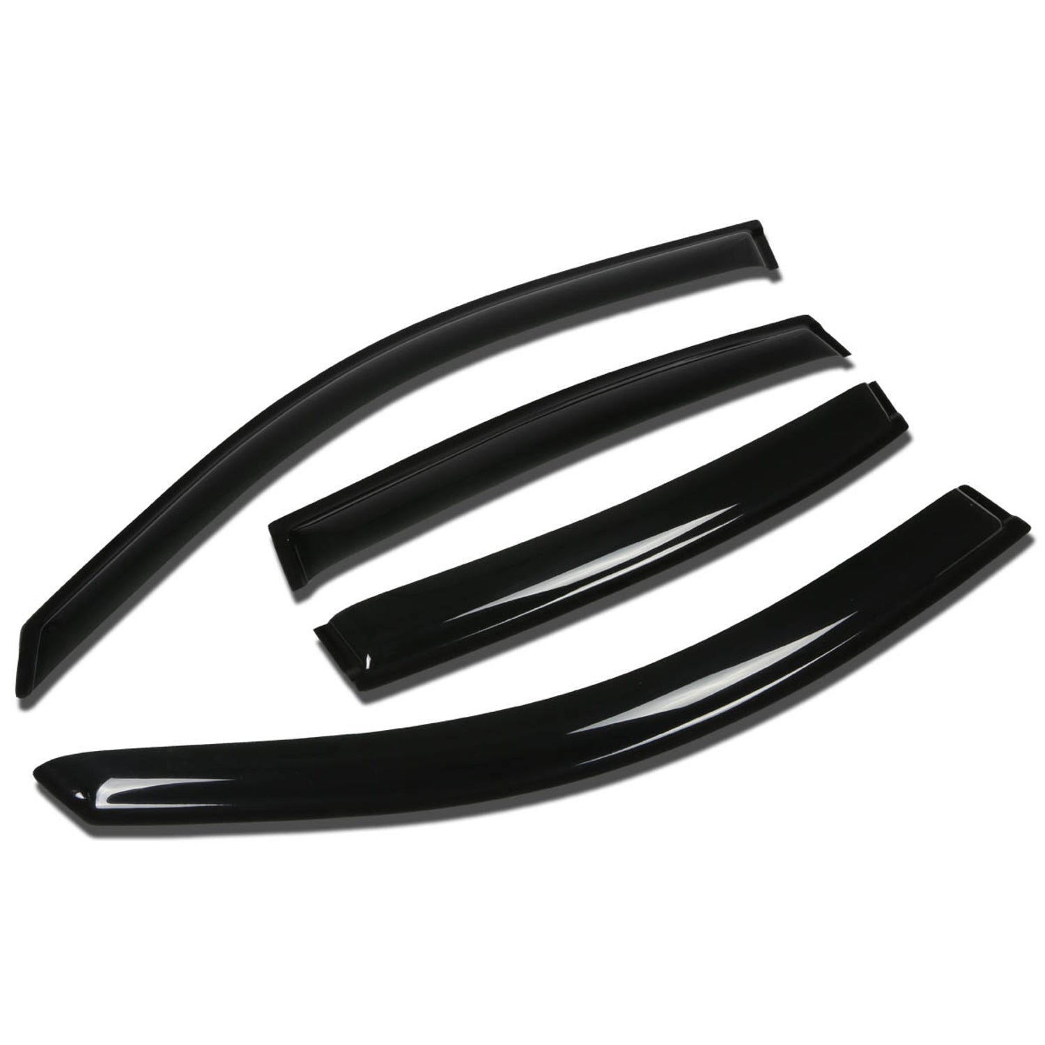 D-Motoring - Wind Deflectors - W/ 3M Adhesive Tape - Smoked - Acrylic - 4 Pcs - 00-05 Buick LeSabre - 1