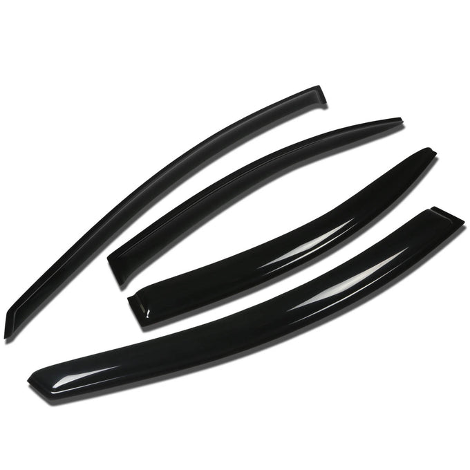 D-Motoring - Wind Deflectors - W/ 3M Adhesive Tape - Smoked - Acrylic - 4 Pcs - Chrysler 300M / Chrysler Concorde / Chrysler LHS - 1