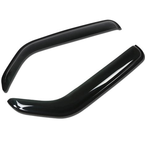 D-Motoring - Wind Deflectors - W/ 3M Adhesive Tape - Smoked - Acrylic - 2 Pcs - Dodge B1500 / B2500 / B3500 / Dodge Ram 1500 / 2 500 / 3 500 Van - 1