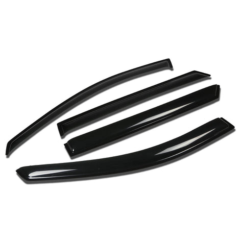 D-Motoring - Wind Deflectors - W/ 3M Adhesive Tape - Smoked - Acrylic - 4 Pcs - 07-10 Kia Rondo 4-Door - 1