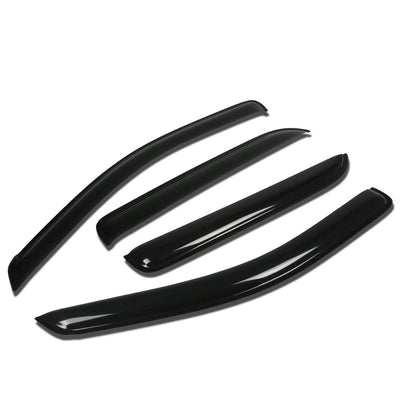 D-Motoring - Wind Deflectors - W/ 3M Adhesive Tape - Smoked - Acrylic - 4 Pcs - Ford Freestyle / Ford Taurus X - 1