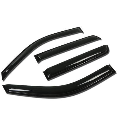 D-Motoring - Wind Deflectors - W/ 3M Adhesive Tape - Smoked - Acrylic - 4 Pcs - 07-14 Cadillac Escalade - 1