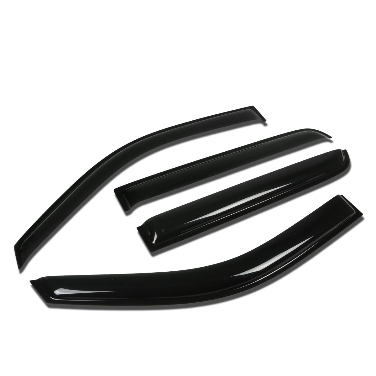 D-Motoring - Wind Deflectors - W/ 3M Adhesive Tape - Smoked - Acrylic - 4 Pcs - 07-14 Cadillac Escalade ESV/EXT - 1