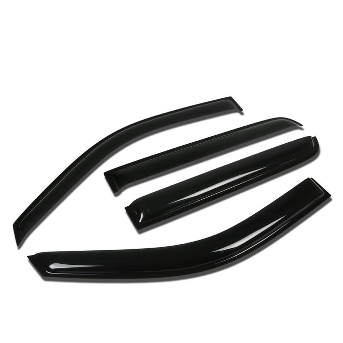 D-Motoring - Wind Deflectors - W/ 3M Adhesive Tape - Smoked - Acrylic - 4 Pcs - 07-14 Cadillac Escalade ESV/EXT - 1
