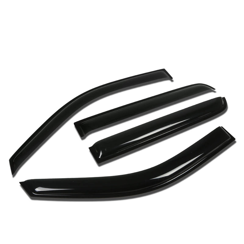 D-Motoring - Wind Deflectors - W/ 3M Adhesive Tape - Smoked - Acrylic - 4 Pcs - 07-14 Cadillac Escalade ESV/EXT - 1