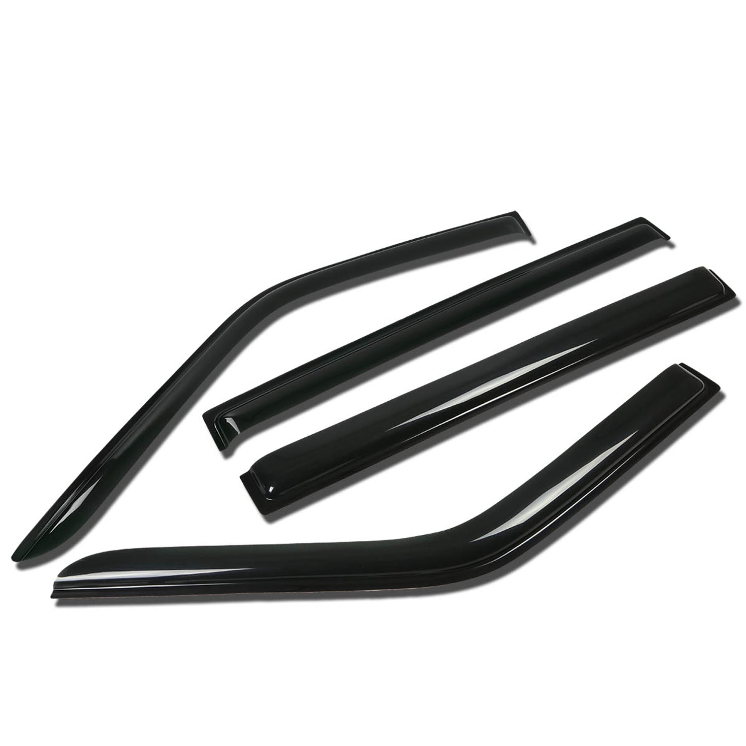 D-Motoring - Wind Deflectors - W/ 3M Adhesive Tape - Smoked - Acrylic - 4 Pcs - 09-14 Ford Flex
 - 1
