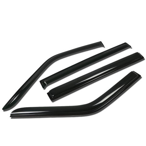 D-Motoring - Wind Deflectors - W/ 3M Adhesive Tape - Smoked - Acrylic - 4 Pcs - 09-14 Ford Flex
 - 1