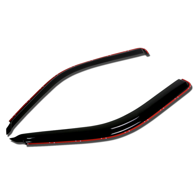 D-Motoring - Wind Deflectors - W/ 3M Adhesive Tape - Smoked - Acrylic - 2 Pcs - Ford Explorer / Mazda Navajo - 1