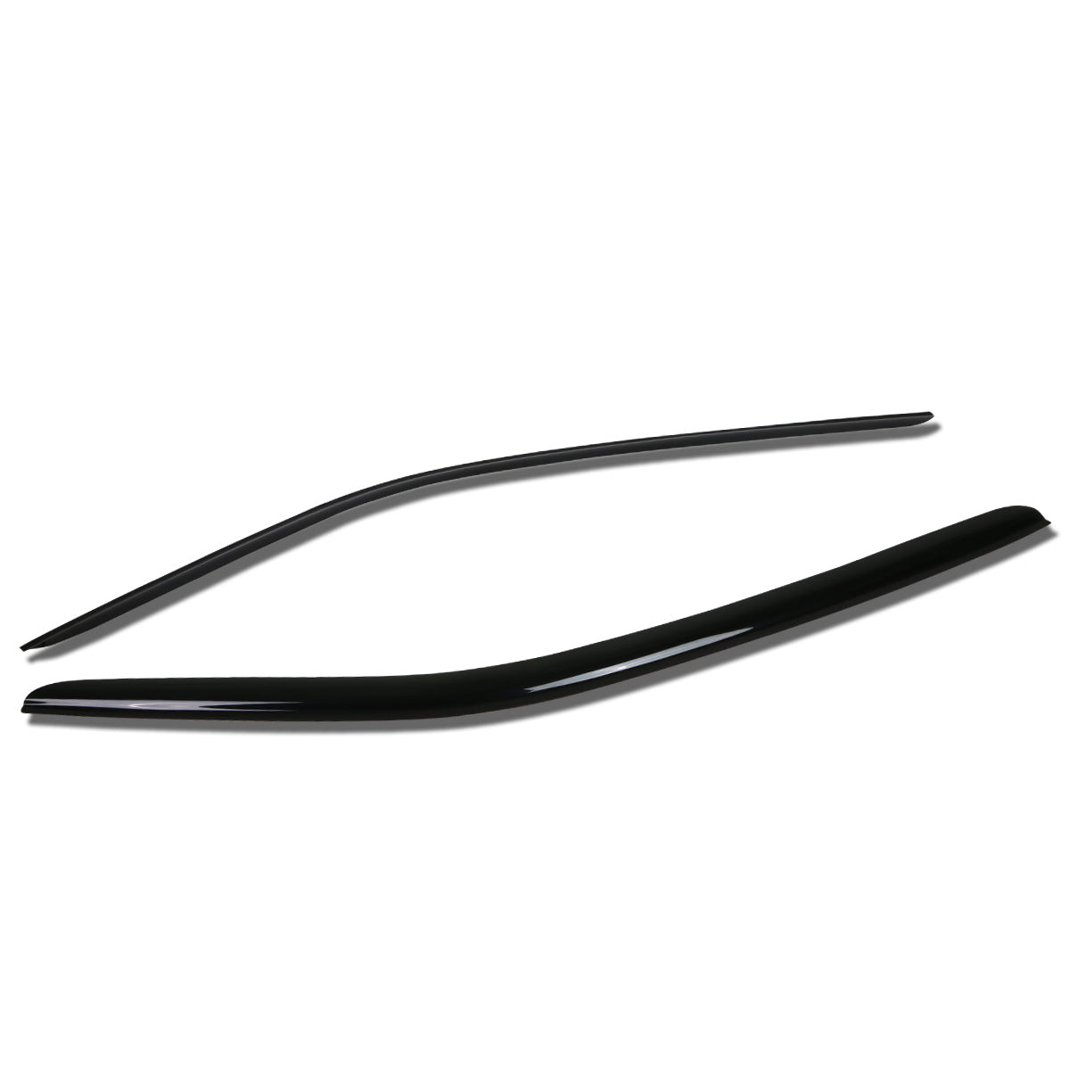 D-Motoring - Wind Deflectors - W/ 3M Adhesive Tape - Smoked - Acrylic - Pair - 10-15 Chevy Camaro Coupe - 1