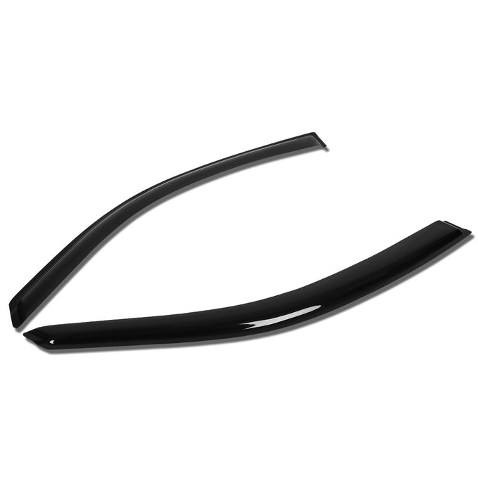 D-Motoring - Wind Deflectors - W/ 3M Adhesive Tape - Smoked - Acrylic - Pair - 08-12 Honda Accord Coupe  - 1