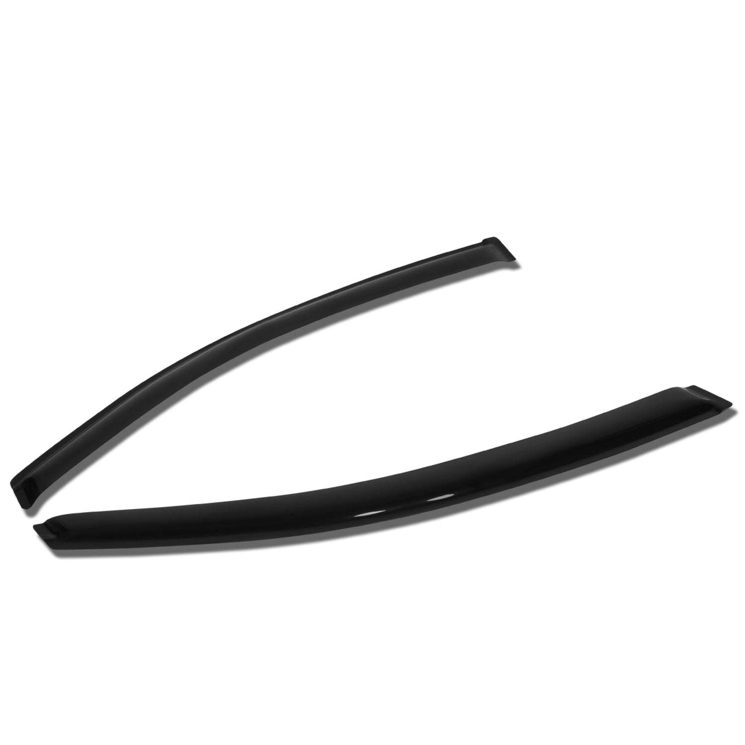 D-Motoring - Wind Deflectors - W/ 3M Adhesive Tape - Smoked - Acrylic - Pair - 12-15 Honda Civic Coupe - 1