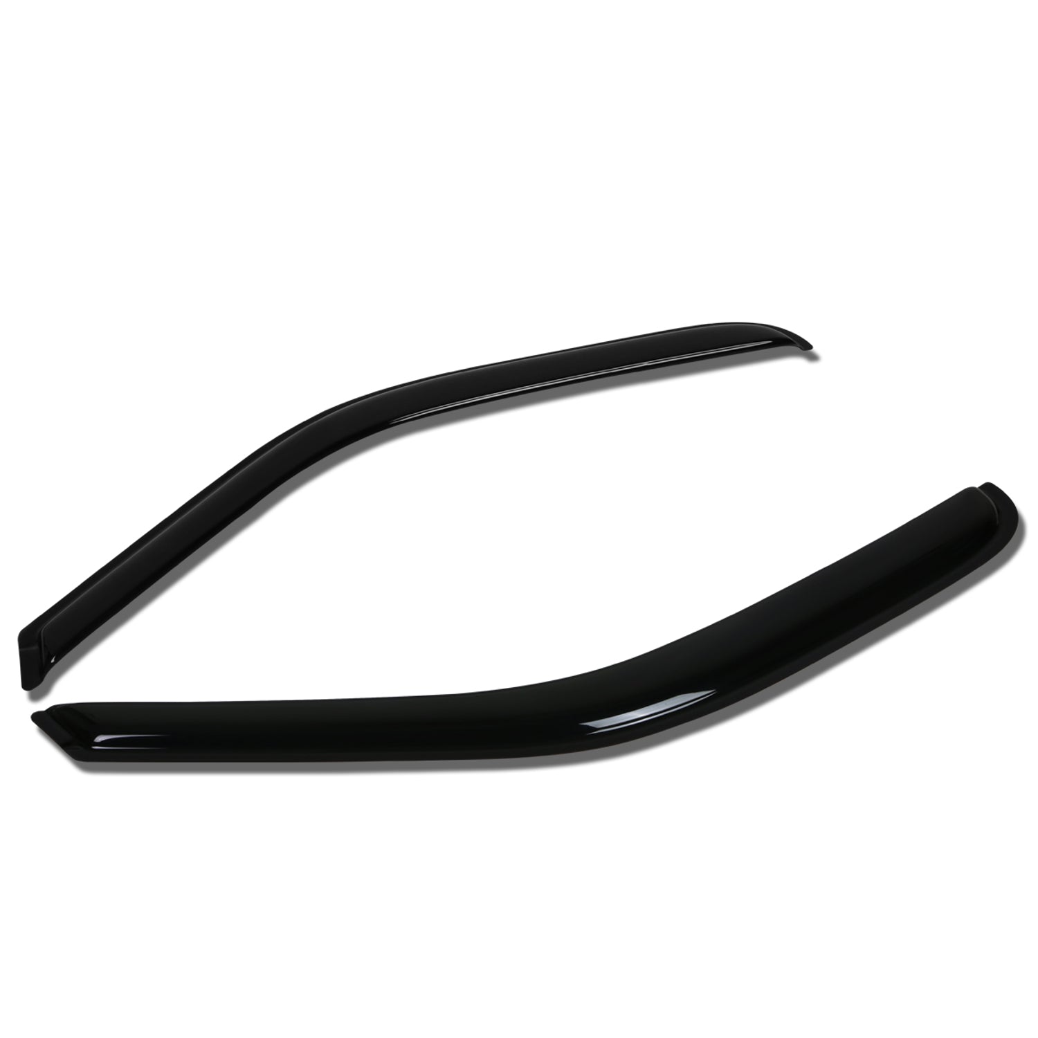 D-Motoring - Wind Deflectors - W/ 3M Adhesive Tape - Smoked - Acrylic - Pair - 00-06 Toyota Tundra Standard Cab  - 1