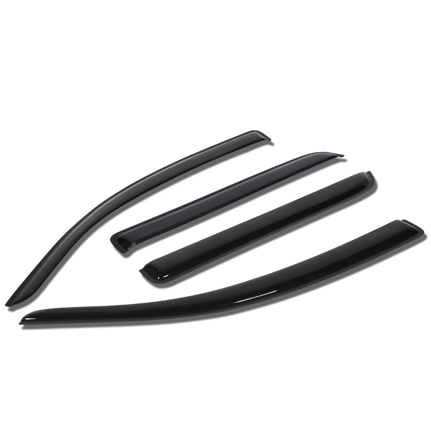 D-Motoring - Wind Deflectors - W/ 3M Adhesive Tape - Smoked - Acrylic - Pair - 08-17 Toyota Sequoia  - 1